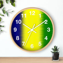 Load image into Gallery viewer, National Colors St. Vincent and the Grenadines Wall Clock
