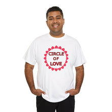 Load image into Gallery viewer, Circle of Love t-shirt, Love t-shirt, Valentine&#39;s Day Shirt, Hearts t-shirt, Unisex Heavy Cotton Tee
