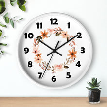 Load image into Gallery viewer, Flower Circle Wall Clock, Flower Ring Wall Clock
