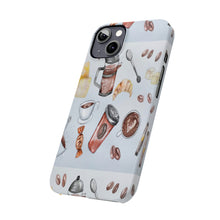 Load image into Gallery viewer, Coffee Lovers iPhone Slim Phone Cases

