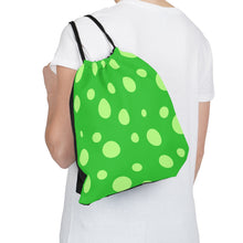 Load image into Gallery viewer, Drawstring Bag - Green Spotted Green
