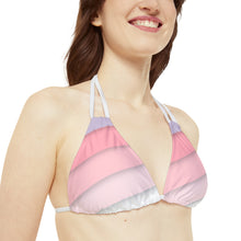 Load image into Gallery viewer, Pastel Waves Strappy Bikini Set
