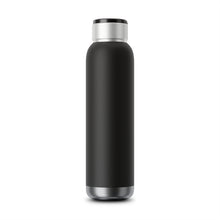 Load image into Gallery viewer, Soundwave Copper Vacuum Audio Bottle 22oz - Red Rose, 2 in 1 Water Bottle, Bluetooth Speaker Bottle, Black Portable
