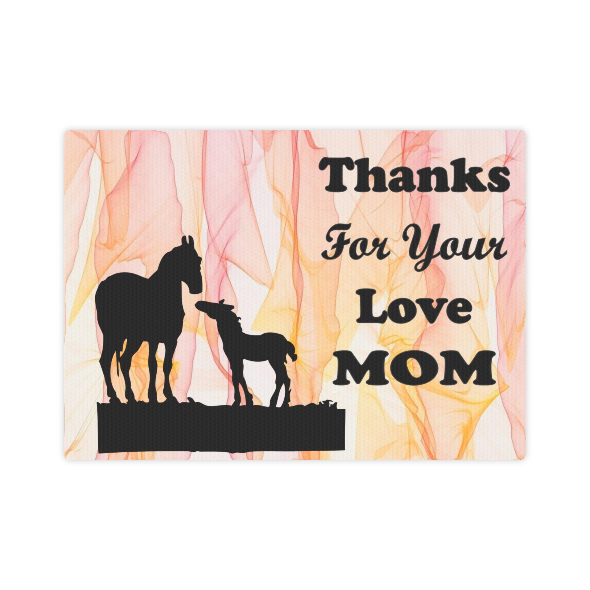 Mare Canvas Photo Tile - Thanks For Your Love Mom