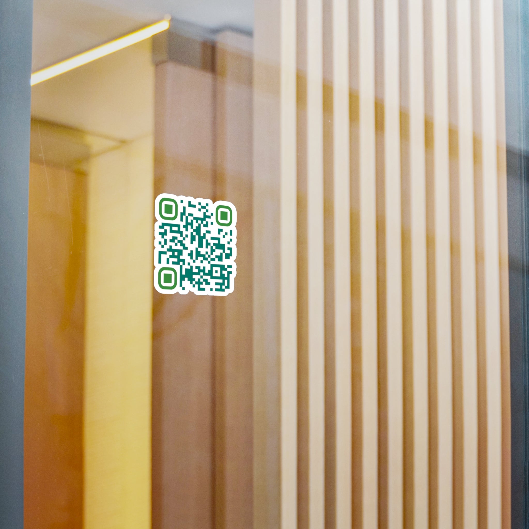 QR Code Waterproof Kiss-Cut Vinyl Decal/Sticker - Cultivate Joy and Happiness