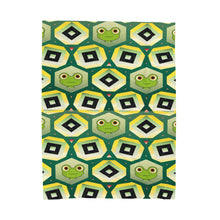 Load image into Gallery viewer, Frog Peepers Velveteen Plush Blanket
