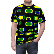 Load image into Gallery viewer, St. Vincent and the Grenadines Cubes Unisex Tee (AOP), St. Vincent and the Grenadines National Colors,  St. Vincent and Grenadines Independence Shirt
