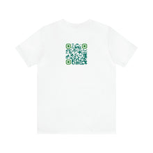 Load image into Gallery viewer, Compassion is Soul Food Unisex Jersey Short Sleeve Tee, QR Code T-shirt, Hidden Message t-shirt, Positive T-shirt, Empowering T-shirt, Uplifting Message T-shirt
