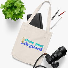 Load image into Gallery viewer, Organic Canvas Tote Bag - Gene Pool Lifeguard
