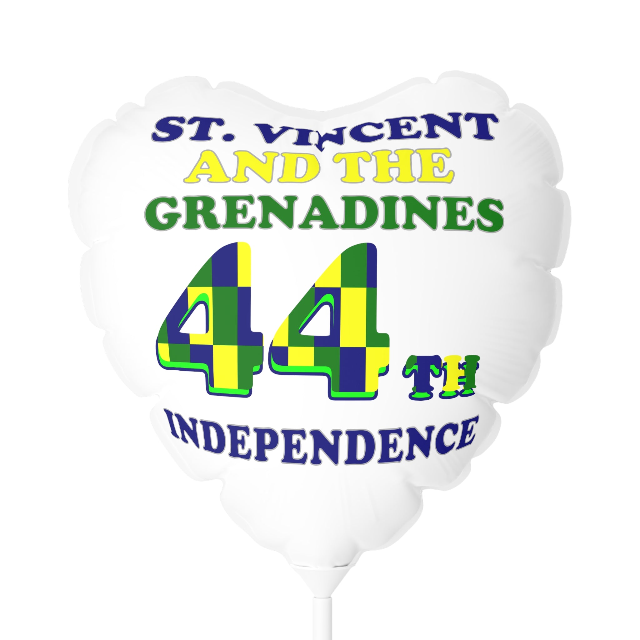 heart-shapes St. Vincent and the Grenadines independence 11 inch balloon