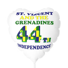 Load image into Gallery viewer, heart-shapes St. Vincent and the Grenadines independence 11 inch balloon
