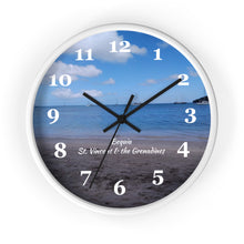 Load image into Gallery viewer, Bequia Beach St. Vincent and the Grenadines Wall Clock
