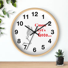 Load image into Gallery viewer, C&#39;mon Let&#39;s Go Wall Clock, Skeleton Wall Clock, We&#39;re Gonna Be Late Wall Clock
