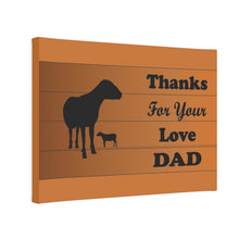 Load image into Gallery viewer, Sheep Canvas Photo Tile - Thanks For Your Love Dad
