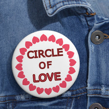 Load image into Gallery viewer, Circle of Love Pin – Pink Heart Ring Friendship &amp; Affection Badge
