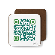 Load image into Gallery viewer, Single QR Code 1 piece Hardboard Back Coaster - Be Powerful and Determined
