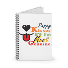 Load image into Gallery viewer, Puppy Kisses Are The Most Genuine Spiral Lined Notebook
