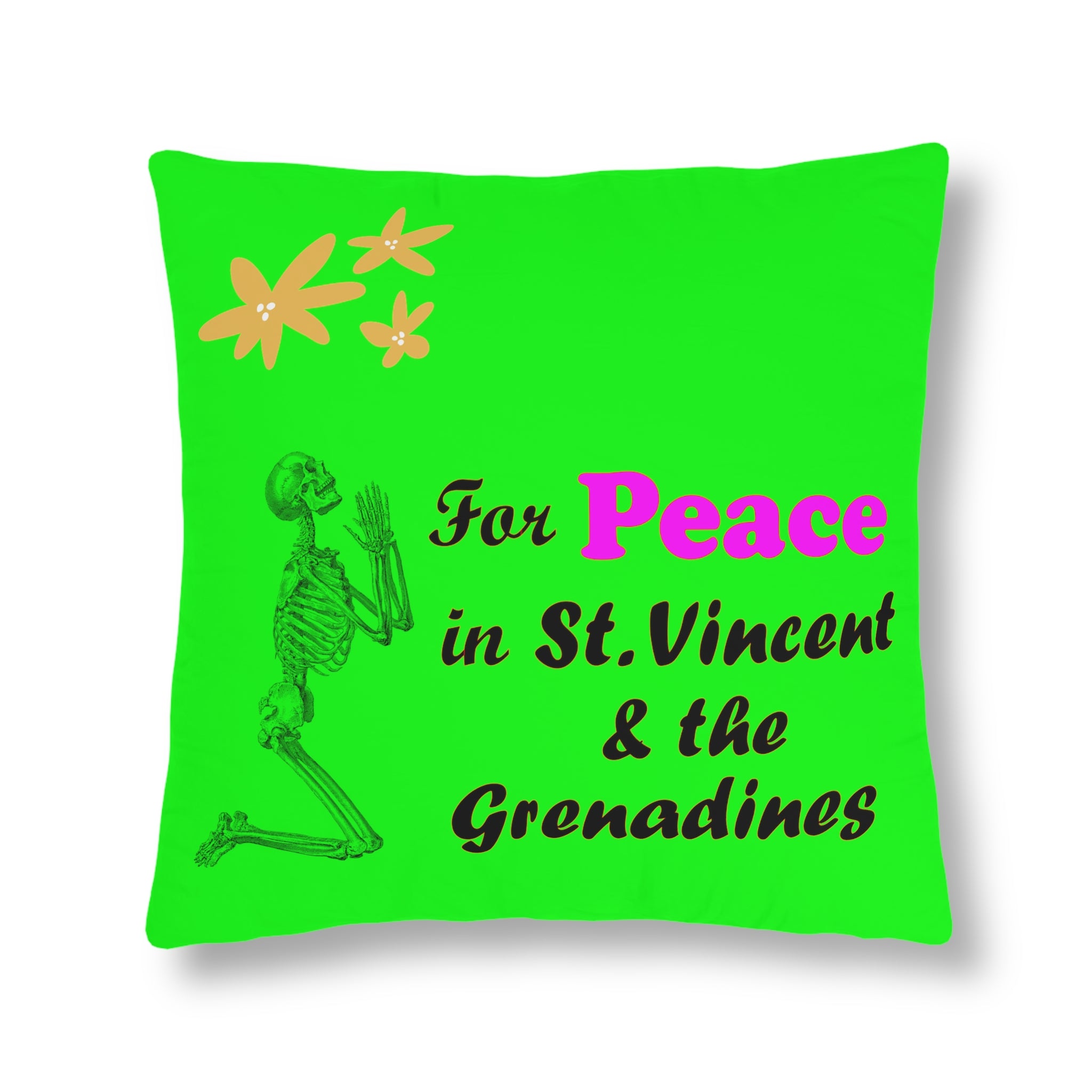 St. Vincent and the Grenadines Pray For Peace Waterproof Pillows