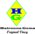 The logo of hairounagems.com which sells home décor, clothing, stationery and accessories made or designed by Vincentians. 
