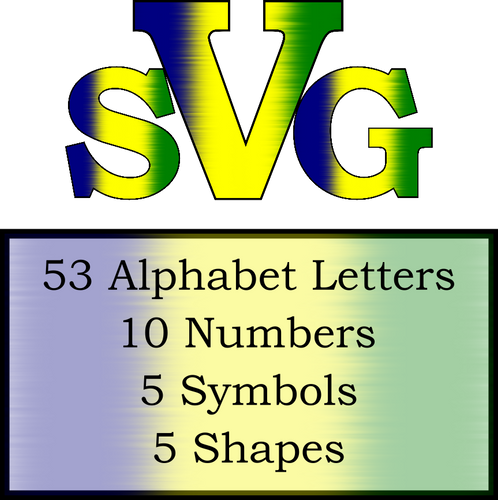 downloadable letters and shapes in St. Vincent and the Grenadines national colors