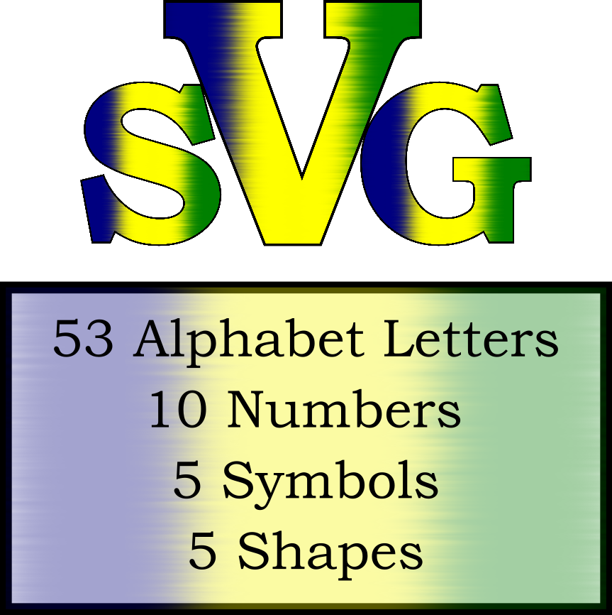 downloadable letters and shapes in St. Vincent and the Grenadines national colors