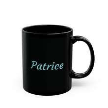 Load image into Gallery viewer, P Alphabet 11oz Mug, Initial Letter  Mug, Self-affirming Mug, Mental Health Black Coffee Mug, Motivation Mug
