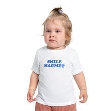 Load image into Gallery viewer, Baby Jersey &quot;Smile Magnet&quot; Short Sleeve Tee (B)
