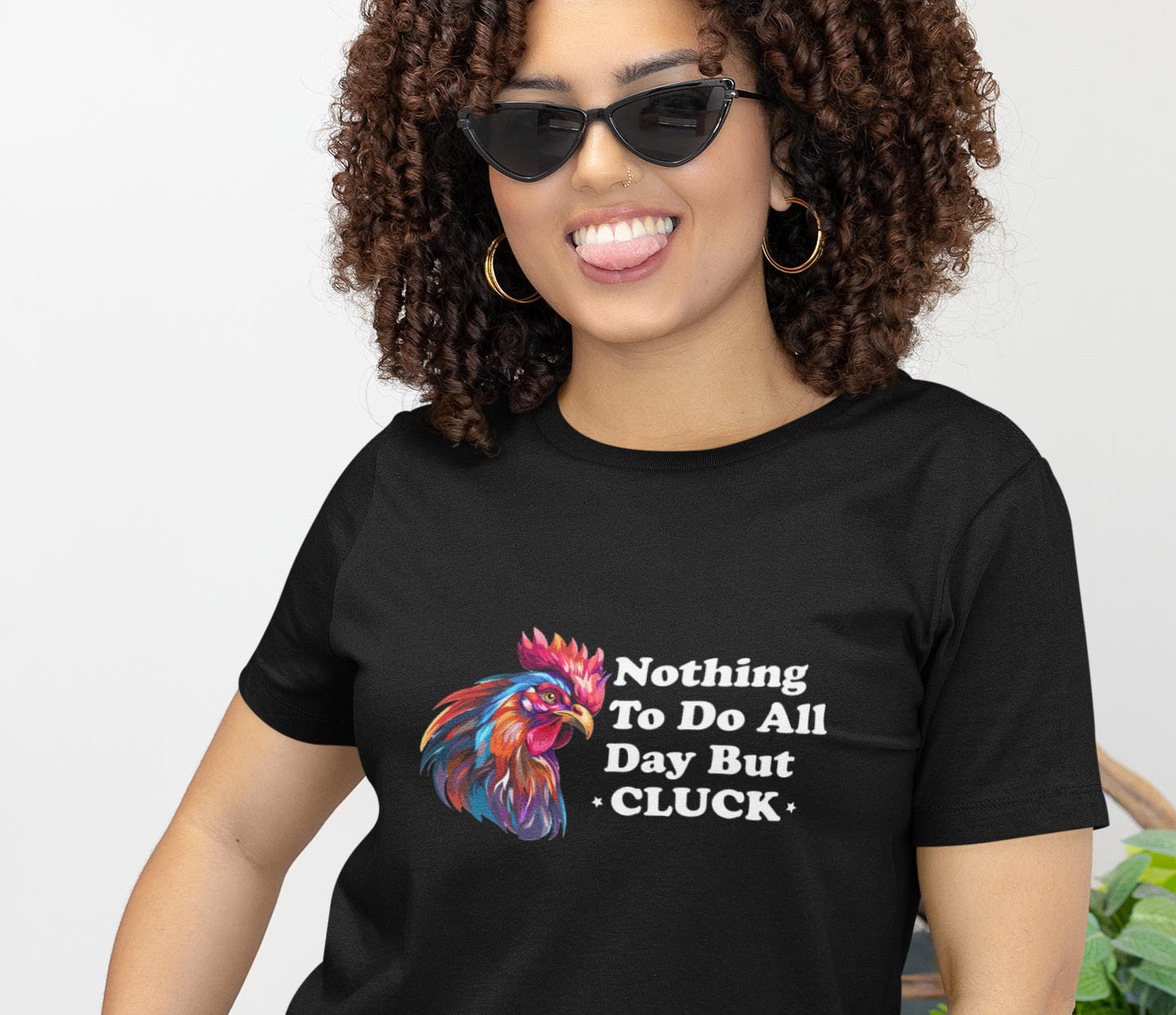 Nothing To Do All Day But Cluck, Funny Chicken Unisex t-shirt