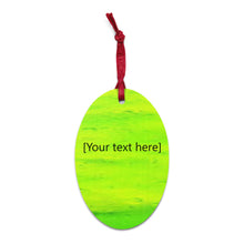 Load image into Gallery viewer, Green Wooden ornament Blanks - Personalized

