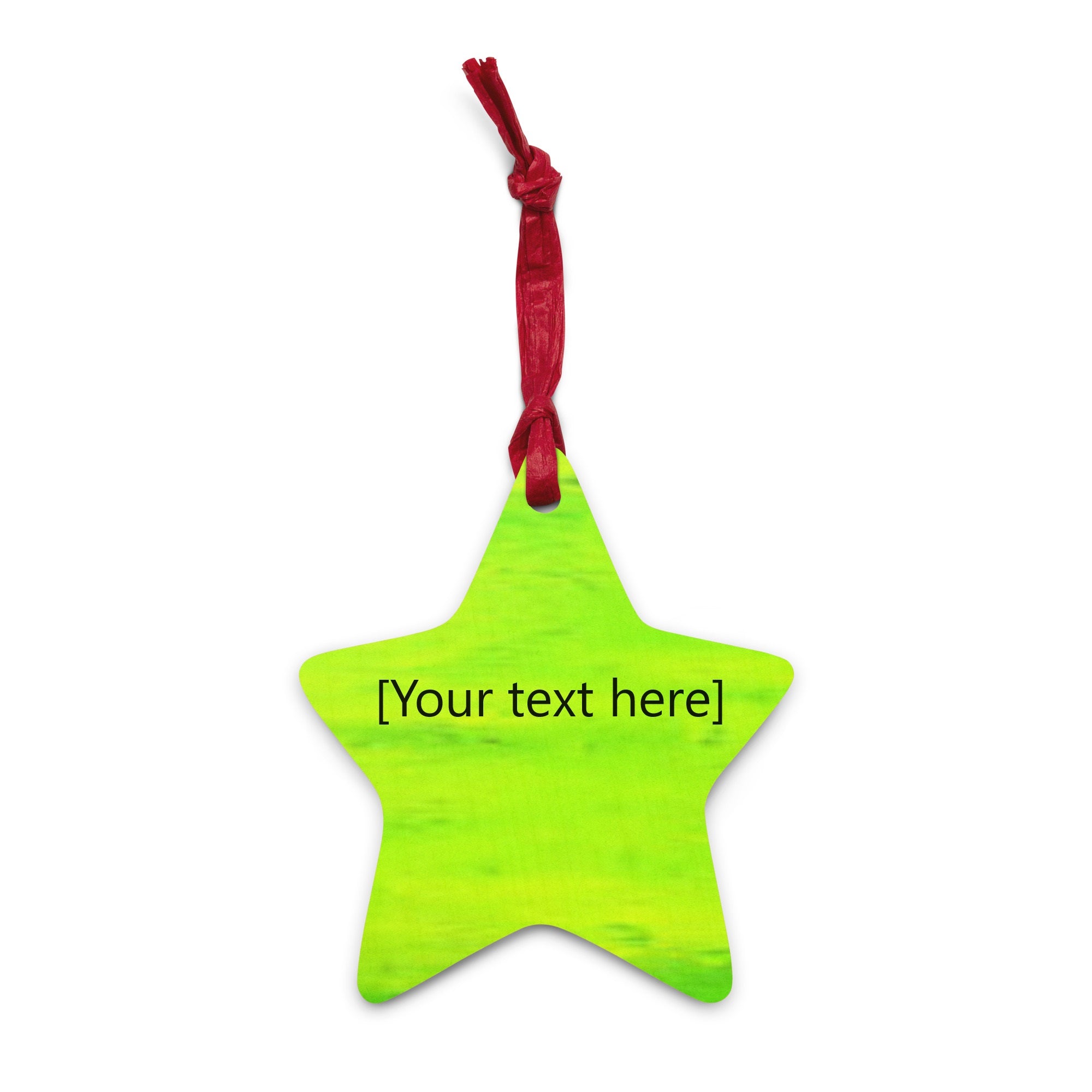 Green Wooden ornament Blanks - Personalized