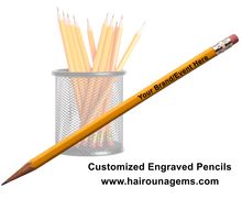 Load image into Gallery viewer, Personalized Laser Engraved Wooden Pencils – Custom Name, Date or Message | Graduation, Wedding &amp; Memorial Favors
