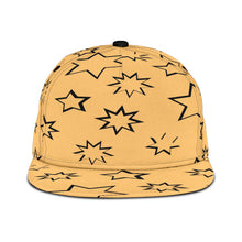 Load image into Gallery viewer, Stars on Brown Snapback hat
