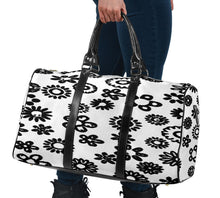 Load image into Gallery viewer, Black Flowers Travel Bag

