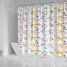 Load image into Gallery viewer, Beach Theme Shower Curtain
