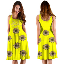 Load image into Gallery viewer, Yellow Dress with Gold Flowers
