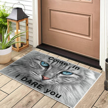 Load image into Gallery viewer, Blue Eyed Cat Door Mat
