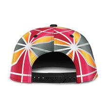 Load image into Gallery viewer, Pink, Orange and Gray Geometric Classic Hat
