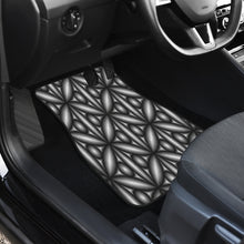 Load image into Gallery viewer, Vehicle Car Mats 4 piece Black and White Geometric Design
