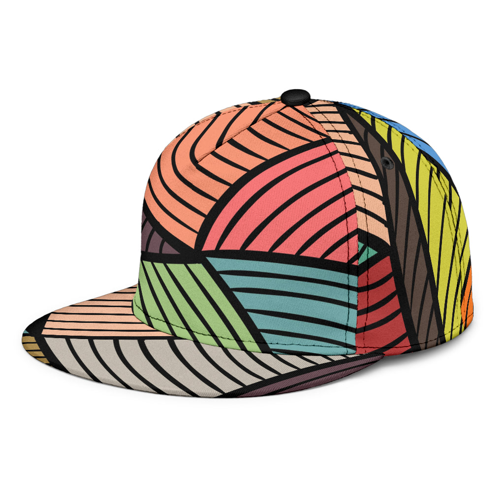 Multi-colored Fractals Snapback Hat