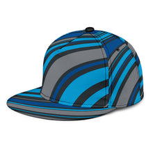 Load image into Gallery viewer, Blue Fractals Snapback Hat
