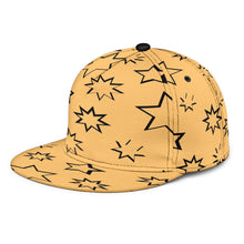 Load image into Gallery viewer, Stars on Brown Snapback hat
