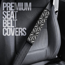 Load image into Gallery viewer, Seatbelt Covers Black and white Geometric Design
