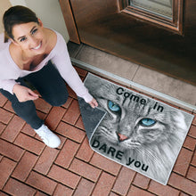 Load image into Gallery viewer, Blue Eyed Cat Door Mat
