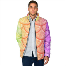 Load image into Gallery viewer, Mermaid Scales Men&#39;s Padded Jacket
