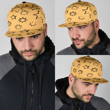 Load image into Gallery viewer, Stars on Brown Snapback hat
