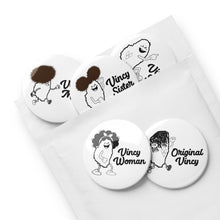 Load image into Gallery viewer, St. Vincent Map Cartoon Characters 5 Pin Button Set – Vincy Heritage
