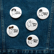 Load image into Gallery viewer, St. Vincent Map Cartoon Characters 5 Pin Button Set – Vincy Heritage
