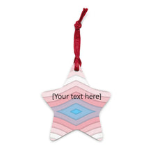 Load image into Gallery viewer, Pastel Wave Wooden ornaments - Personalized
