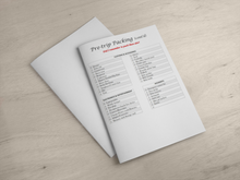 Load image into Gallery viewer, Ultimate Pre-Trip Checklist: Printable Travel Planner Insert for Double-Checking Essentials (8 Pages)
