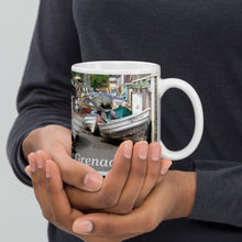 Load image into Gallery viewer, St. Vincent and the Grenadines Protecting Boats From A Storm in Bottom Town White glossy mug

